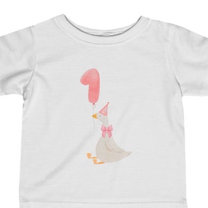 Birthday Goose Baby Shirt, Baby 1st Birthday Shirt, Baby First Birthday Gift, Silly Goose Shirt, Silly Shirt, Funny Cute Birthday Shirt image 1