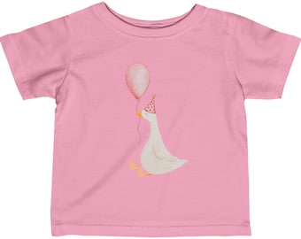 Camiseta de ganso de cumpleaños para bebé, camiseta de cumpleaños para bebé, regalo de cumpleaños para bebé, camiseta de ganso tonta, camiseta divertida, camiseta de cumpleaños linda, regalo de cumpleaños divertido