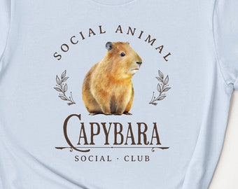 Capybara Shirt, Capybara Social Club Shirt, Cute Capybara Shirt, Capybara Lover Gift, Social Animal Social Club Shirt, Animal Lover Shirt