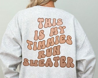 Koffie Sweatshirt, Canadese Sweatshirt, Tim Hortons Run Sweater, Canada Crewneck, Coffee Lover Sweatshirt, Coffee Lover Gift, schattige trui