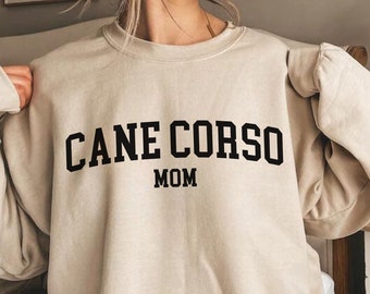 Sweatshirt Cane Corso moeder, shirt Cane Corso moeder, shirt Cane Corso Mama ronde hals, shirt hondenliefhebber, cadeau Cane Corso, cadeau voor moeder Cane Corso