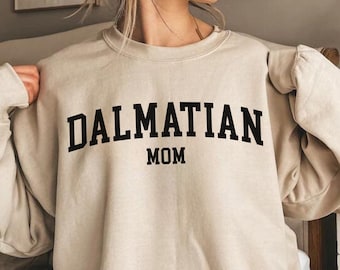 Felpa mamma dalmata, maglietta mamma dalmata, girocollo mamma cane, regalo per mamma cane, regalo mamma dalmata, felpa mamma dalmata