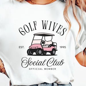 Golf Wives Social Club Shirt, Golf Wife Shirt, Golf Family, Golfing Shirt, Golfer Husband, Golf Club Shirt, Gift for Wife, Wifey Shirts
