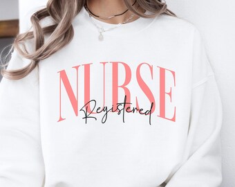Registered Nurse Sweatshirt, Nurse Crewneck, RN Sweatshirt, Gift for Nurse, Nursing School Graduate Gift, Nurse Clothes, New Nurse Gift
