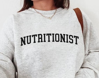 Felpa nutrizionista, regalo nutrizionista, felpa dietista, camicia benessere, girocollo nutrizione, girocollo salute, regalo sanitario
