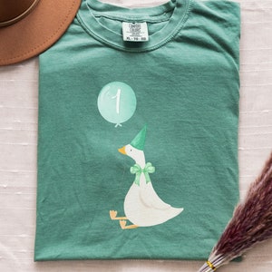 Silly Goose Birthday Shirt, Comfort Colors Tee, 1st Birthday Shirt, Silly Goose Shirt, Birthday Gift for Her, Aesthetic Birthday Goose