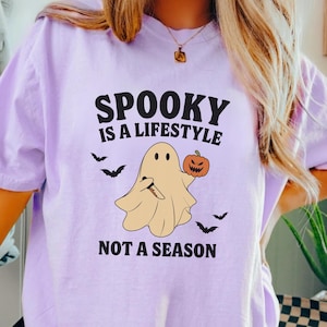 Spooky Is A Lifestyle Not A Season Shirt, Halloween Shirt, Spooky Shirts, Halloween Lover Gift, Fall Shirts, Autumn Tee, Horror Shirts