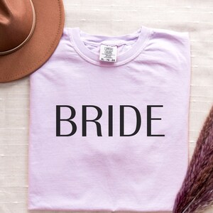 Bride Shirt, Bride Gift, Comfort Colors Tee, Bridal Party Shirt, Wedding Party, Bridal Shirt, Bridal Gift, Bachelorette Shirt, Bride to be