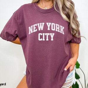 New York City Comfort Colors Shirt, New York Gift, New York Lover Shirt, New York Trip Shirt, Oversized Shirt, Distressed NYC Shirt