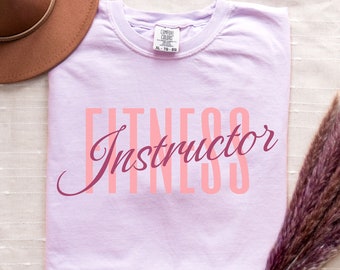 Camisa de instrutor de fitness, camiseta com cores confortáveis, presente de instrutor de fitness, camisa de fitness, instrutor de ginástica, personal trainer, camisa de treino