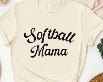 Softball-Mama-Shirt, Softball-Mama-Geschenk, Sport-Mama-Shirt, Softball-Liebhaber, Fitness-Mama-Shirt, Geschenk für Mama, Muttertagsgeschenk, Softball-Spiel