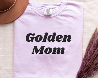 Shirt Golden Mom, cadeau Golden Retriever Mom, Comfort Colors T-shirt, cadeau voor hond moeder, shirt hond mama, cadeau Golden Retriever, shirt golden retriever