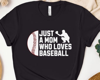 Nur eine Mutter, die Baseball Shirt liebt, Baseball Mama Shirt, Baseball Mama Geschenk, Baseball Fan, Mama Geschenk, Sport Mama Shirt, Baseball Mama Shirt