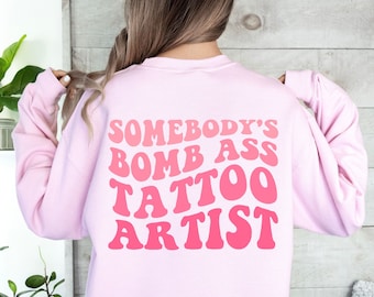Jemandes Bombe Esel Tätowierer Sweatshirt, Tätowierer Geschenk, Retro Tattoo Künstler Shirt, Tattoo Studio Shirt, Tätowierer Sweatshirt