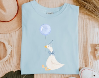 Camisa de cumpleaños de ganso tonto, Camiseta de colores cómodos, Camisa de cumpleaños bonita, Camisa de ganso tonto, Regalo de cumpleaños para ella, Ganso de cumpleaños estético