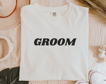 Groom Shirt, Retro Groom Shirt, Comfort Colors Tee, Gift for Groom, Husband Shirt, Wedding Shirt, Gift for Him, Bachelor Party Shirt