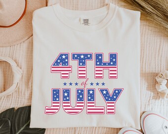 4th of July Shirt, Independence Day Shirt, Comfort Colors Tee, American Patriotic Shirt, America Tshirt, Fourth of July Shirt, USA Shirt
