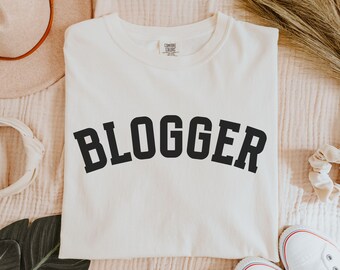 Blogger Shirt, Komfort Farben T-Shirt, Geschenk für Blogger, Blogger Shirt, Social Media Liebhaber Shirt, Inhalt Ersteller Shirt, Unterhalter, Online Autor
