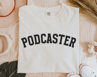 Camisa Podcaster, Camiseta Comfort Colors, Presente para Podcaster, Camisa Host de Podcast, Camisa para Amantes de Mídias Sociais, Camisa para Criador de Conteúdo, Artista