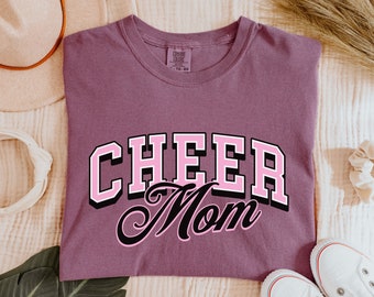 Camicia per mamma cheerleader, maglietta con colori comfort, camicia per mamma cheerleader, regalo per mamma cheerleader, maglietta per mamma cheerleader, regalo per mamma carina, camicia per mamma sportiva