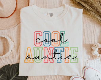 Cool tante shirt, comfort kleuren tee, tante shirt, cadeau voor tante, oversized tante shirt, tante verjaardagscadeau, coole tantes Club, tante als cadeau