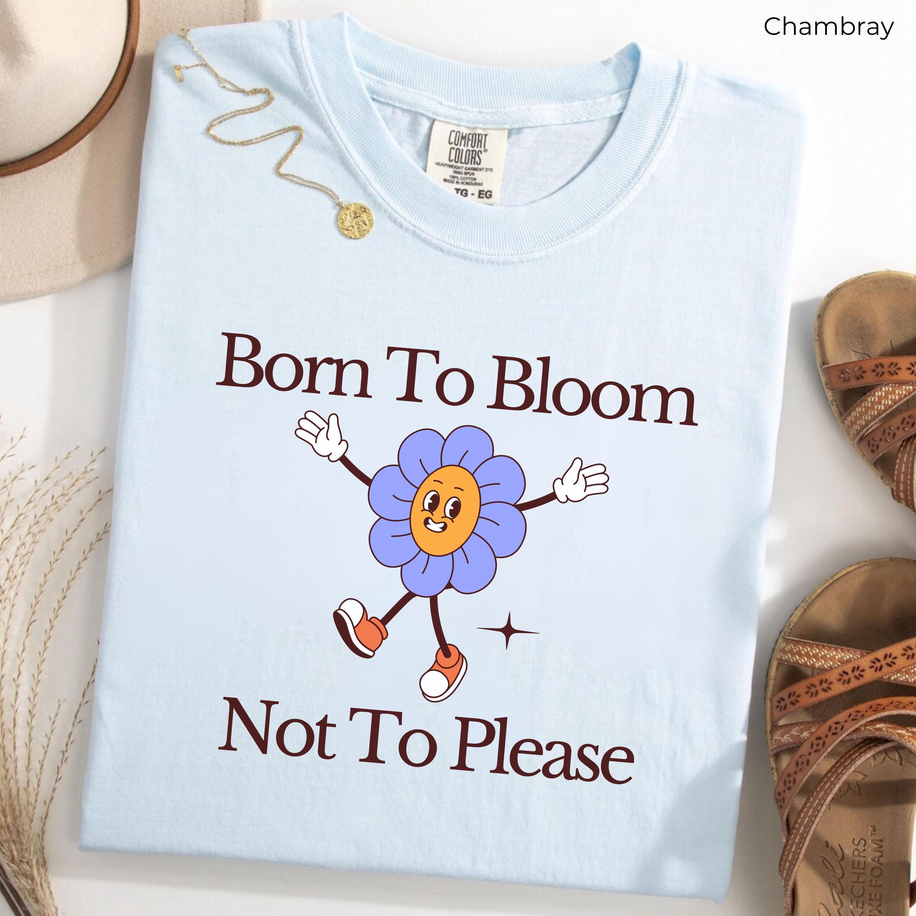 B-RAVE Born to Bloom Tシャツ Rose M Born to Bloom Shirt, Retro Flower Shirt, Spring Shirt, Floral