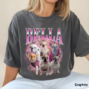 Custom Bootleg Pet Shirt, Comfort Colors Dog Portrait Tee, Vintage Pet Photo Shirt, Custom Dog Picture Gift, Personalized Gift for Dog Mom