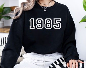 Sweat à Capuche 40 Ans Octobre 1985 – Anniversaire Vintage Légendaire – Cadeau Personnalisé 40e