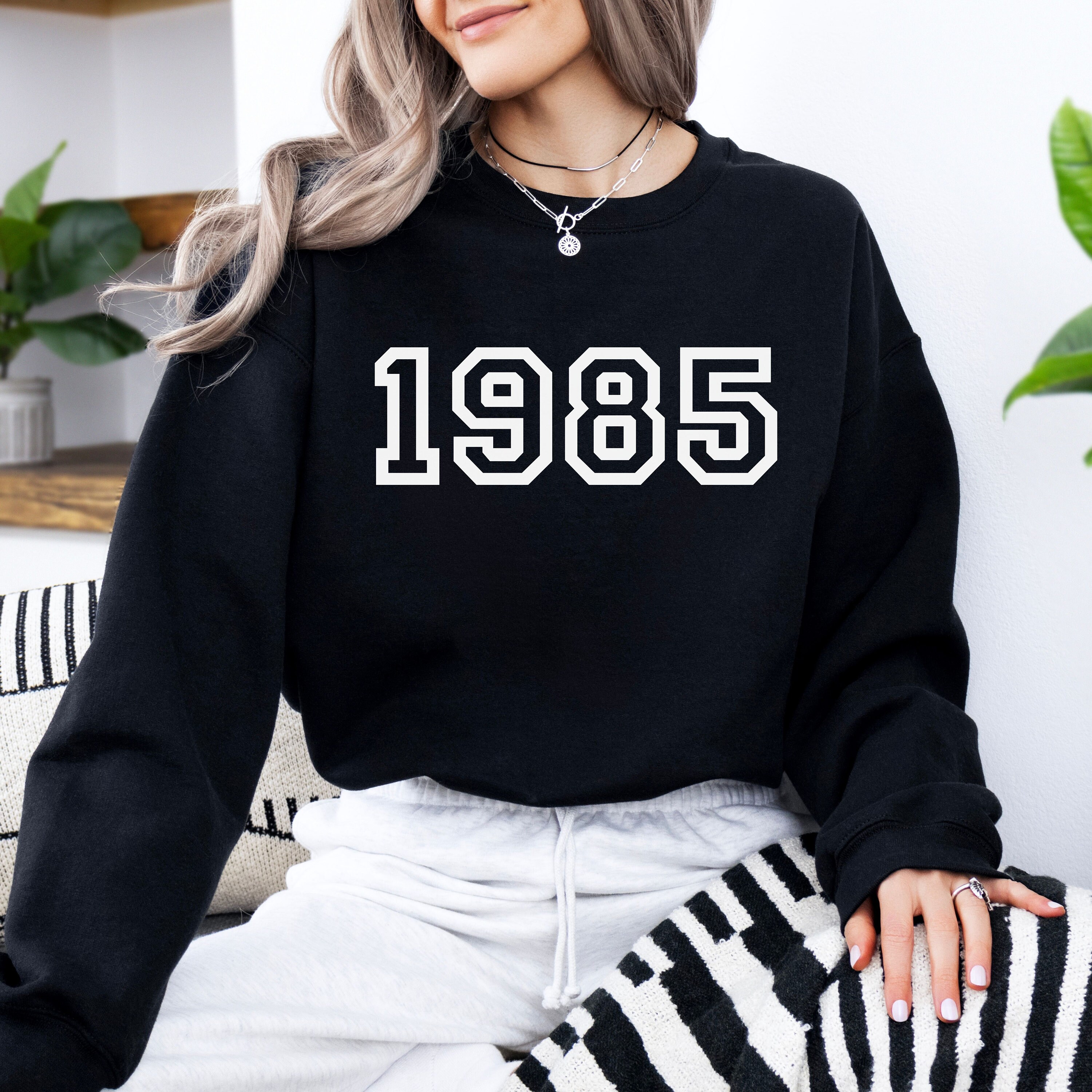 1985 Sweatshirt, Birth Year Crewneck, 1985 Birthday Sweater