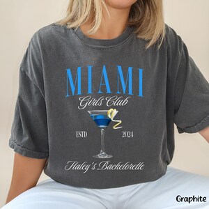 Custom Bachelorette Comfort Colors Shirt, Girls Club Shirt, Bridesmaid Gift, Bridal Party Shirt, Personalized Bachelorette Shirt