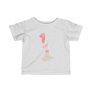 Birthday Goose Baby Shirt, Baby 1st Birthday Shirt, Baby First Birthday Gift, Silly Goose Shirt, Silly Shirt, Funny Cute Birthday Shirt image 2