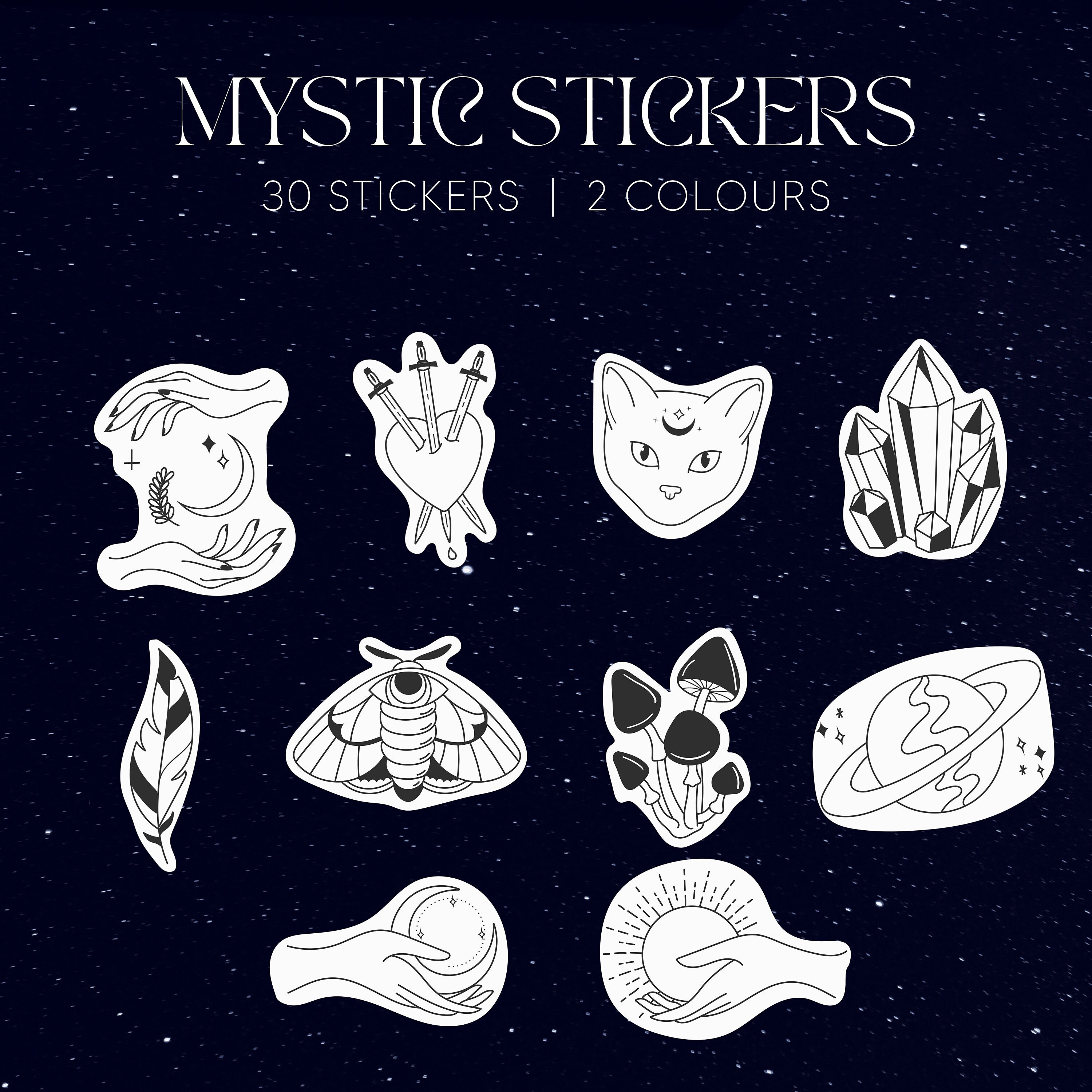 Mystic Bag Cute Aesthetic Drink Sticker Pastel Color Stickers for Journals  Laptop Phone Grab Bags Random Stickers 