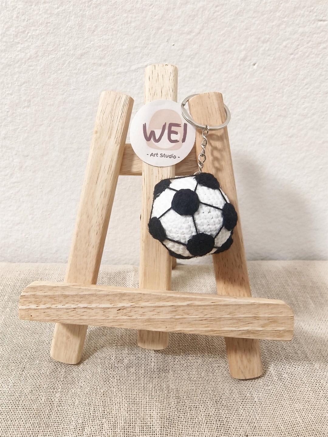 Crochet SOCCER BALL, Crochet Bag Charms, Soccer Ball Progress Keepers