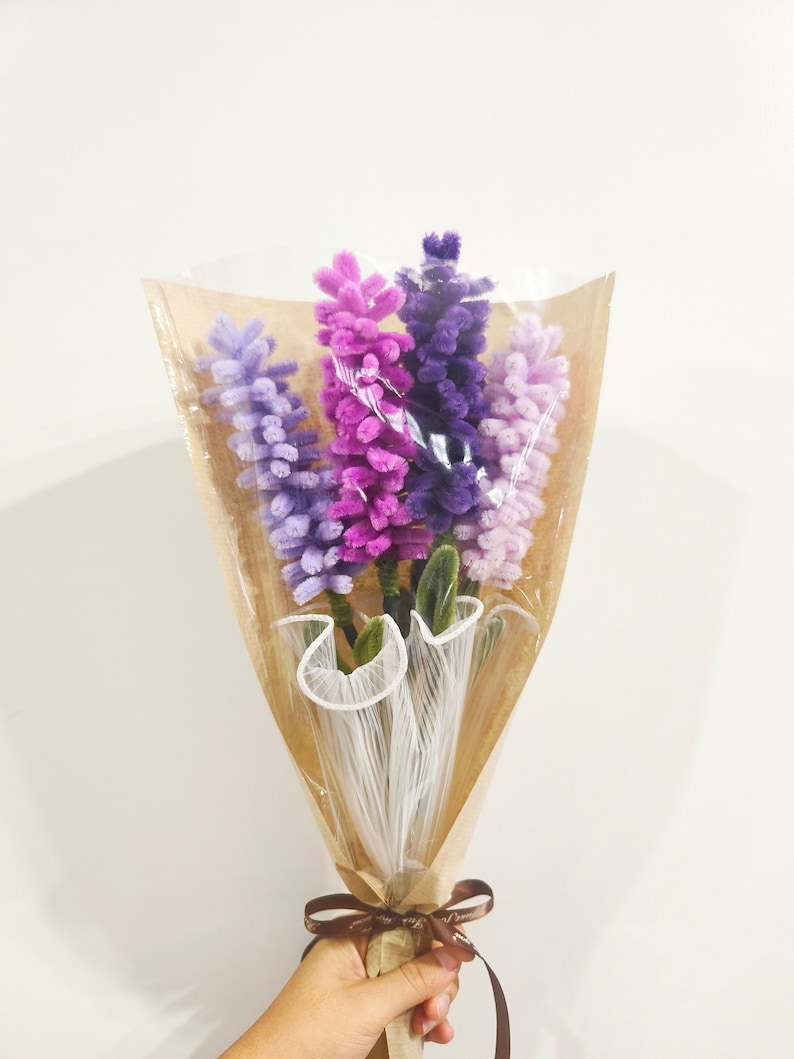 Pipe Cleaner Flower,lavender, Forever Flowers From Pipe Cleaners