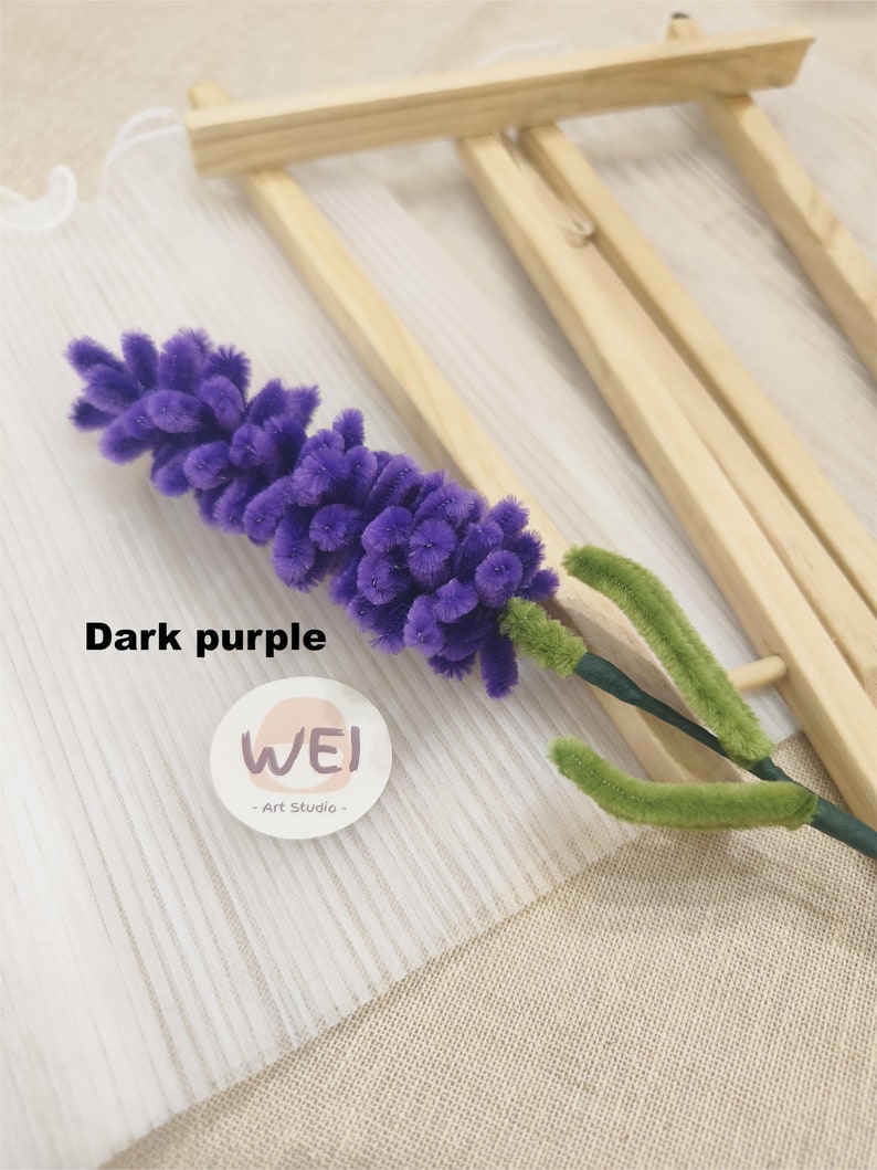 Pipe Cleaner Flower,lavender, Forever Flowers From Pipe Cleaners
