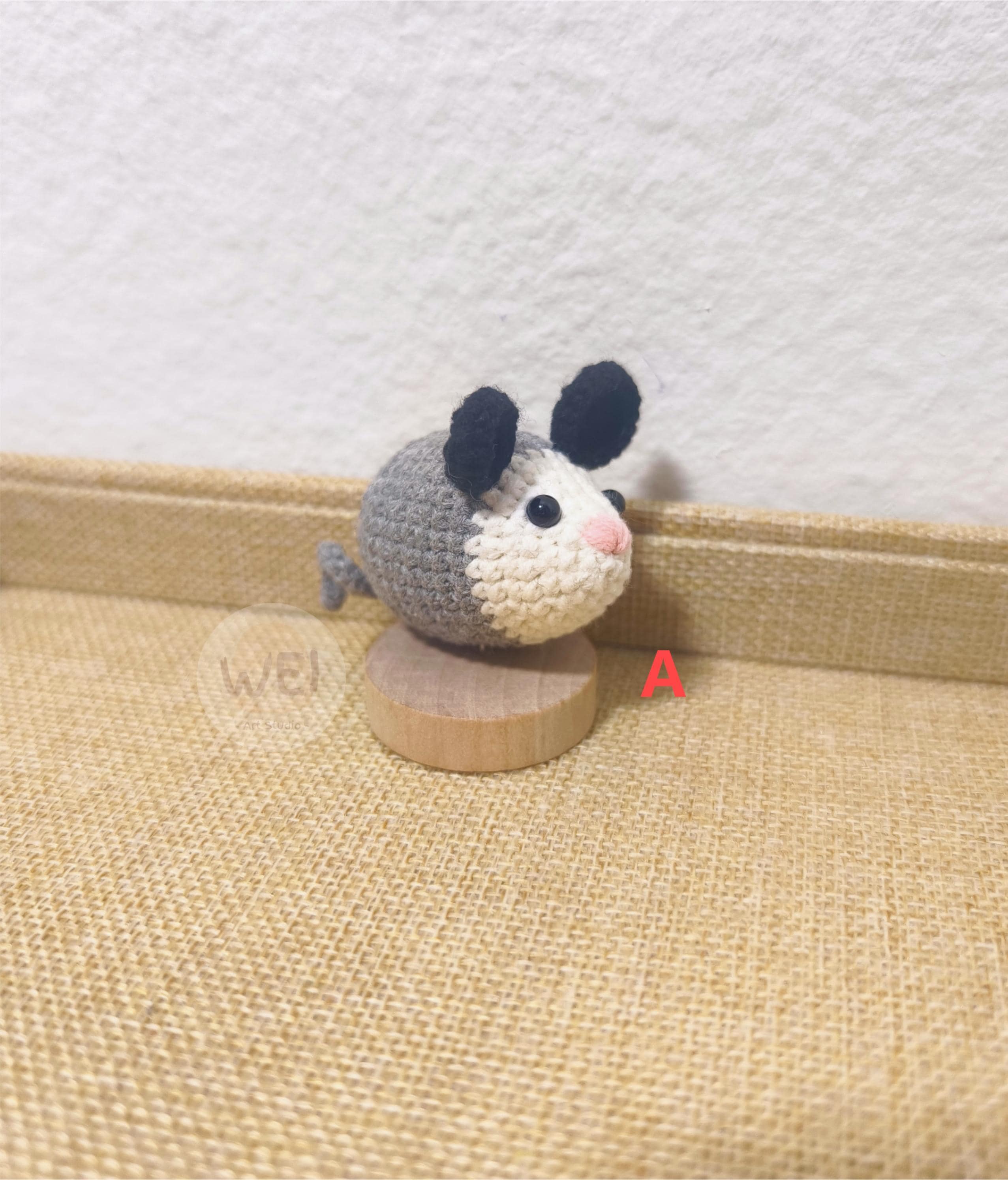 Crochet RAT Keychain, Crochet Mouse Keychain, Amigurumi Mouse Toy Plush, Stuffed Crochet Possum/opossum Mice Toy, HAMSTER Toy, Gift for Him