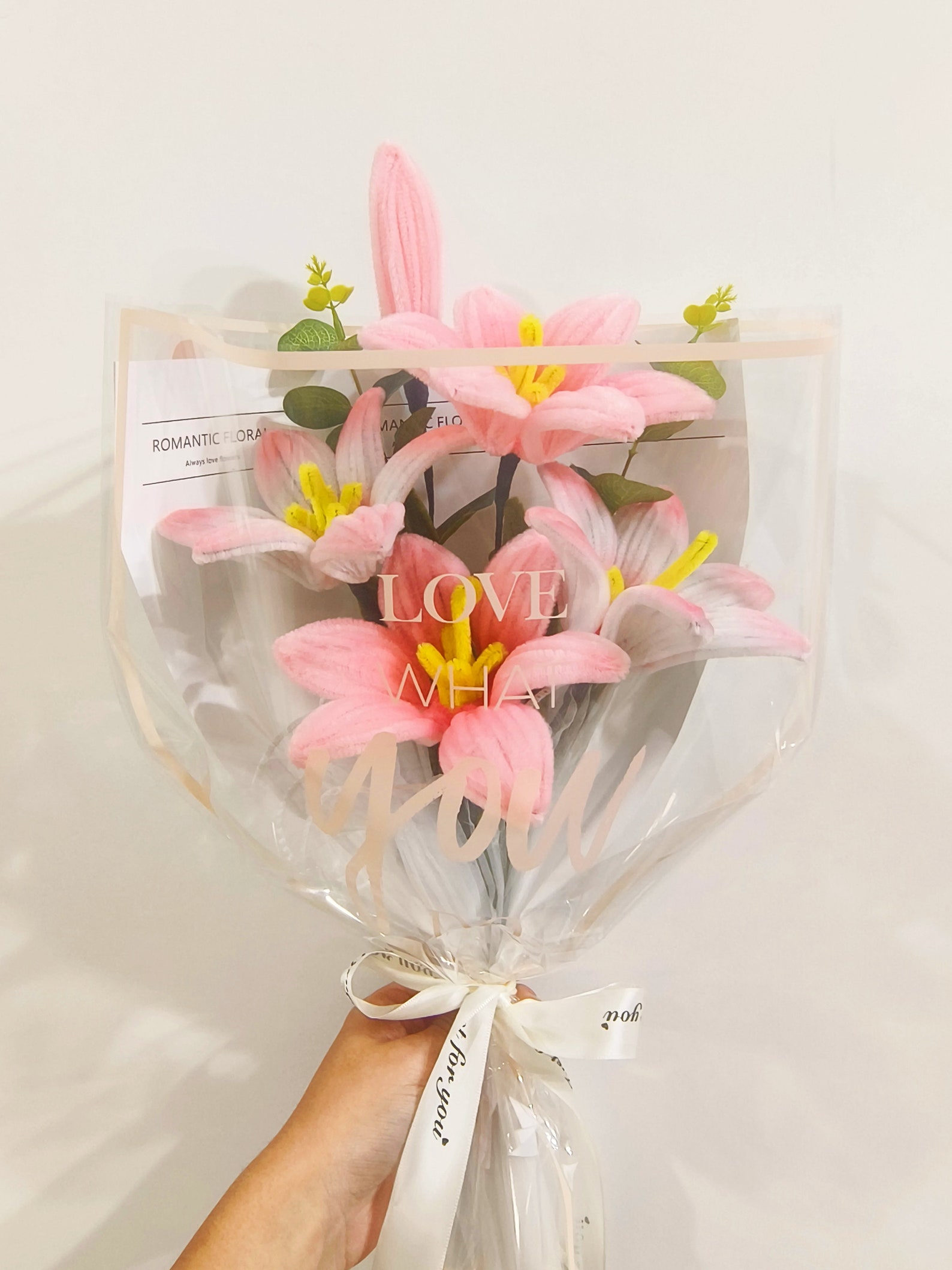 Pipe Cleaners Flower Bouquet,everlasting LILY, TULIPS, DAISY, Forever ...