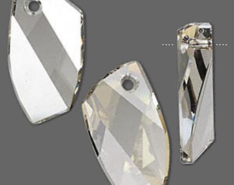 Swarovski crystal pendant Avant-Garde 'Crystal Silvershade'