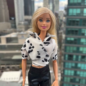 Black Tailcoat and Pants for Curvy Barbie Doll 