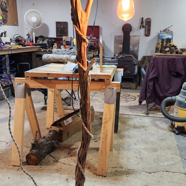 Rustic Floor Lamp - Etsy