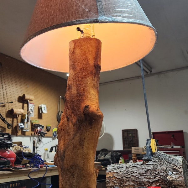 Birch Table Lamp - Etsy