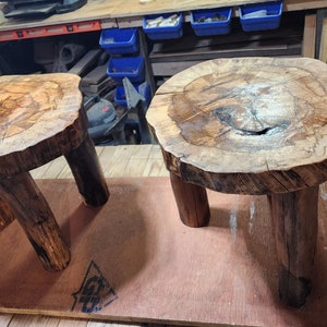 Log Foot Stool