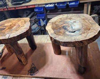 Log Foot Stool