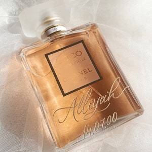 Engraved chanel perfume bottle sales