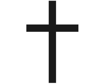 Christian Cross | Instant Downloads | Black & White Digital Download | PNG, JPG, SVG, eps, dxf