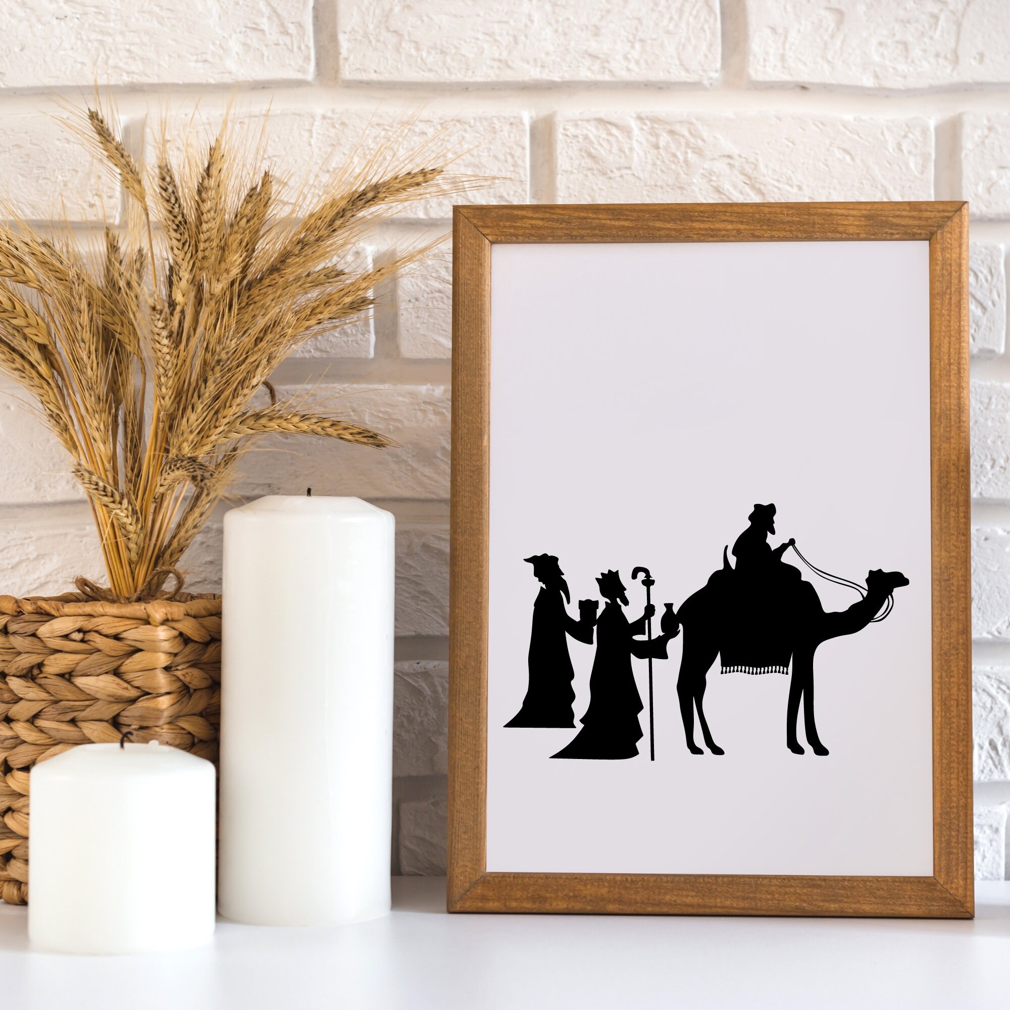 Three Wise Men | Instant Downloads | Black & White Images | PNG