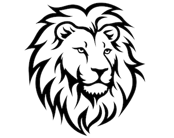 Lion Clipart | Animal Digital Art | Instant Digital Download | PNG, JPG, SVG, eps, dxf