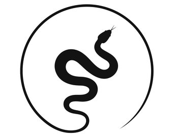 Snake Circle Printable | Reptile Wall Art (Digital Download)