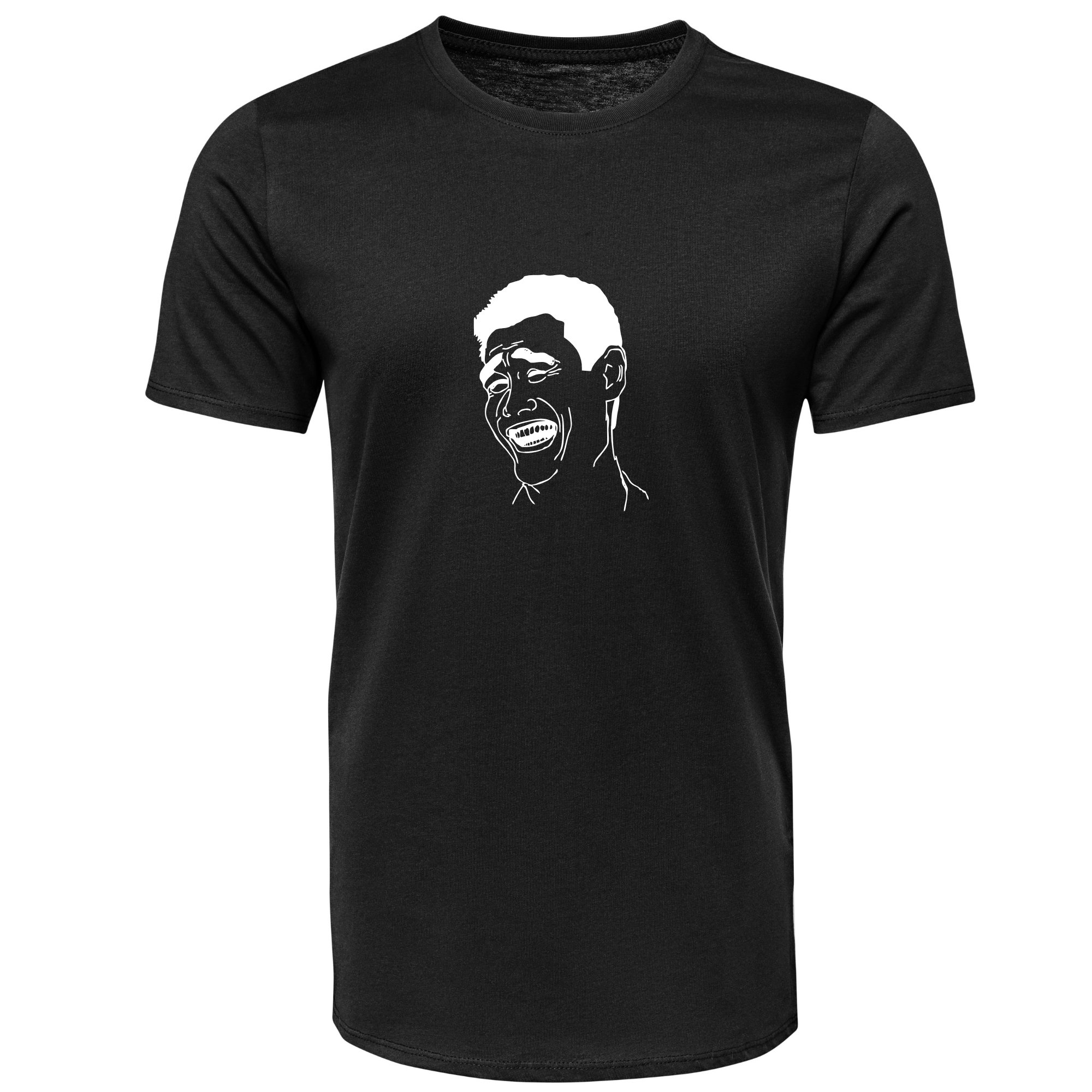 Laughing Face Meme | Funny Clipart | Black and White Digital Download