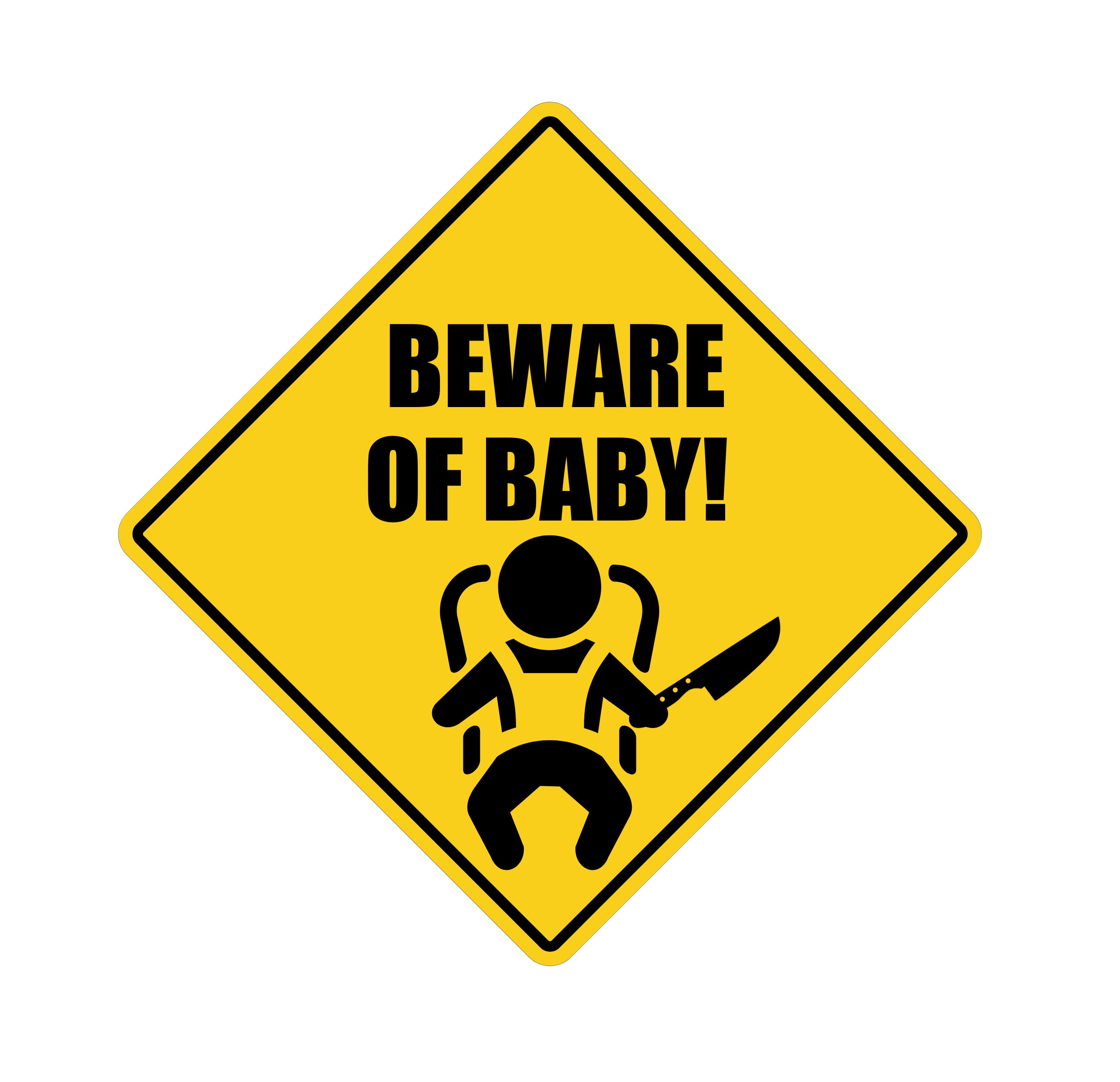 Autocollants Réfléchissants "Baby On Board" Et "Infant In Car" - 12,7 X 12,7 Cm, Pour Vitre Voiture - Sécurité Famille